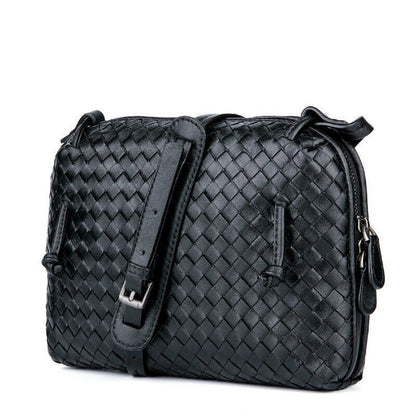 Luxury Shoulder Bag Sheepskin Handmade Woven Crossbody Bags Messenger Purse Bags