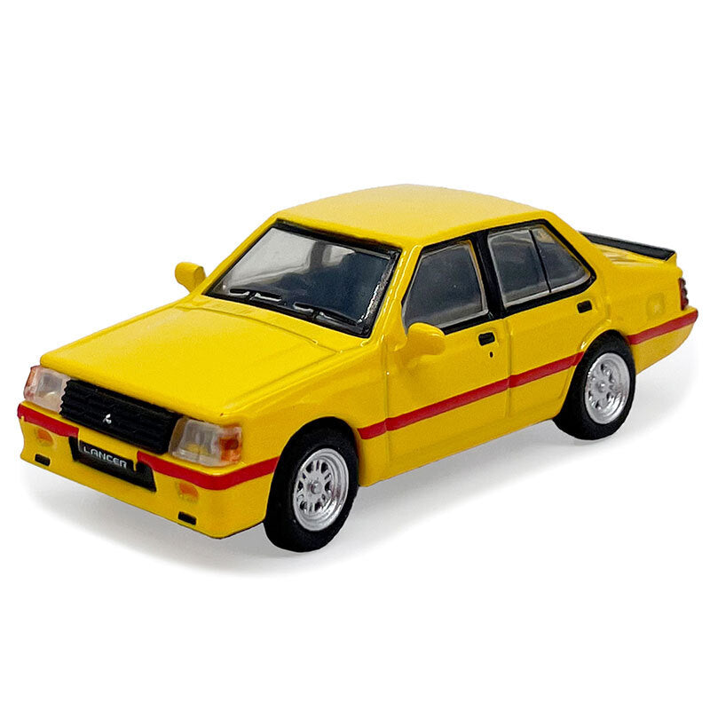 Mitsubishi Lancer EX2000 Turbo 1:64 Diecast Model Car Alloy Metal Vehicle Yellow