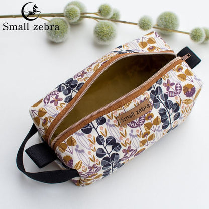 Travel Phone Bag Cosmetics Lipstick Storage Purse Large Canvas Bags Blue Purse
