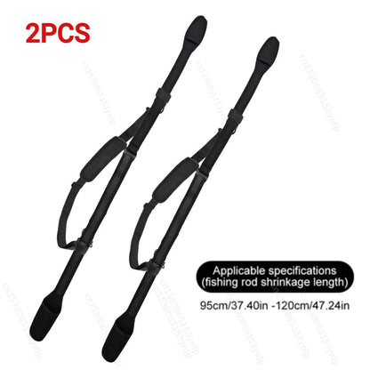 Fishing Rod Storage Bag Adjustable Fishing Rod Shoulder Belt Portable Fishing