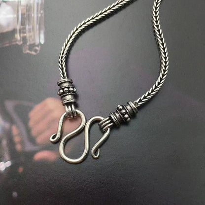 Universal Clasp Chain Necklace 80cm Vintage Unisex Sweater Chain Fashion