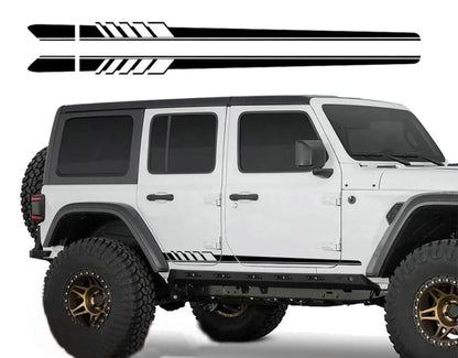 Graphics Car Side Sticker For Jeep Wrangler Rubicon 4 Door Racing Stripe Decals