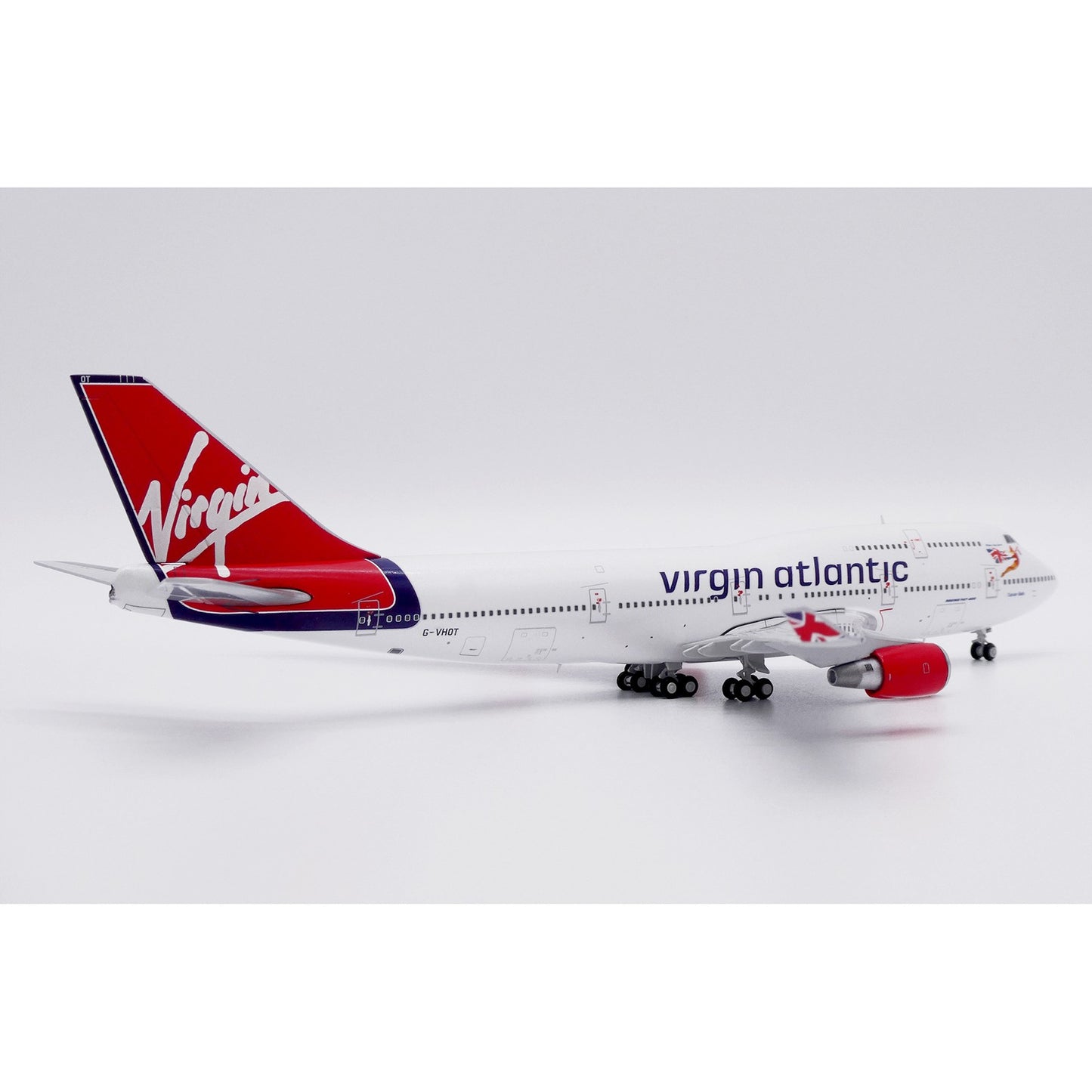 1:400 JC Wings Virgin Atlantic B747-400 G-VHOT Airplane Diecast Aircraft Model