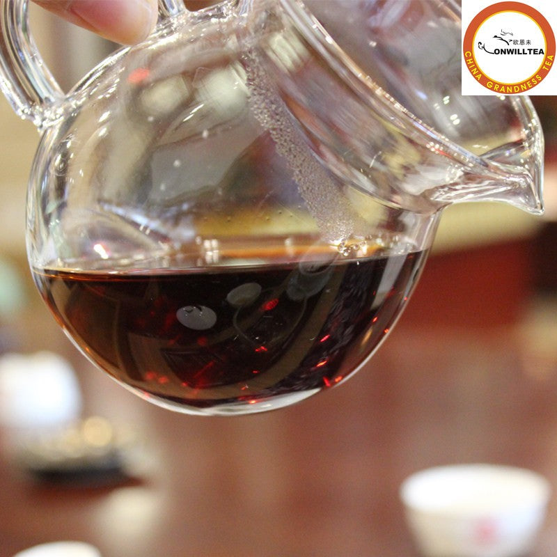 Amber Hu Po Chun 2012 Haiwan Lao Tong Zhi Pu-erh Puer Tea Ripe Puer Brick 250g