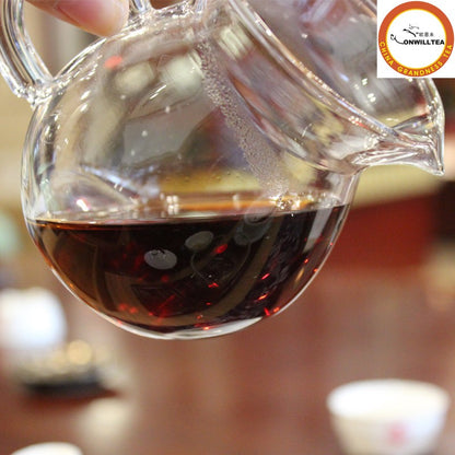 Amber Hu Po Chun 2012 Haiwan Lao Tong Zhi Pu-erh Puer Tea Ripe Puer Brick 250g