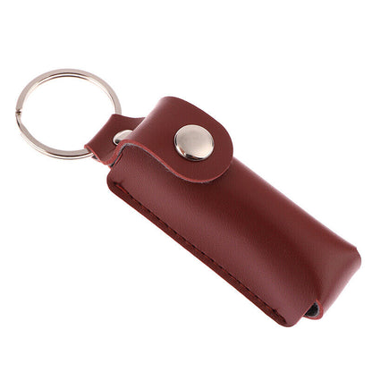 USB Case Protective Bag Portable Pocket Leather Key Ring For Usb Flash Drive