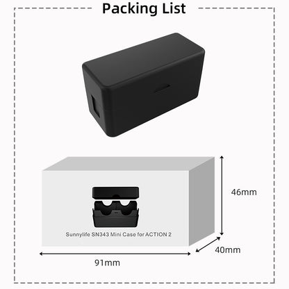 Portable Mini Storage Box Protective Case For DJI Action 2 Camera Accessories