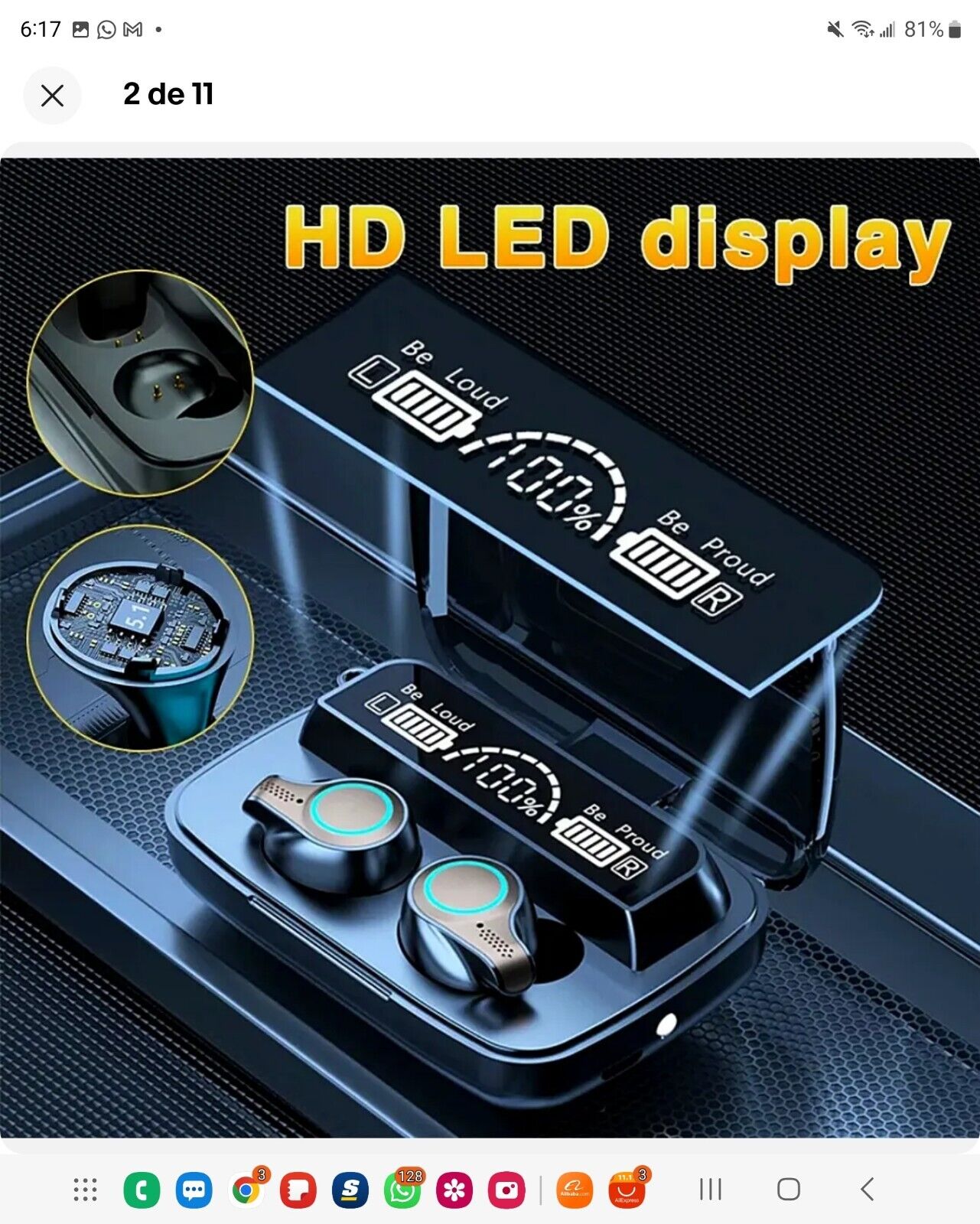 Wireless Headphones Bluetooth 5.0 TWS Earphones In-Ear Pods For Smart Phone Cell