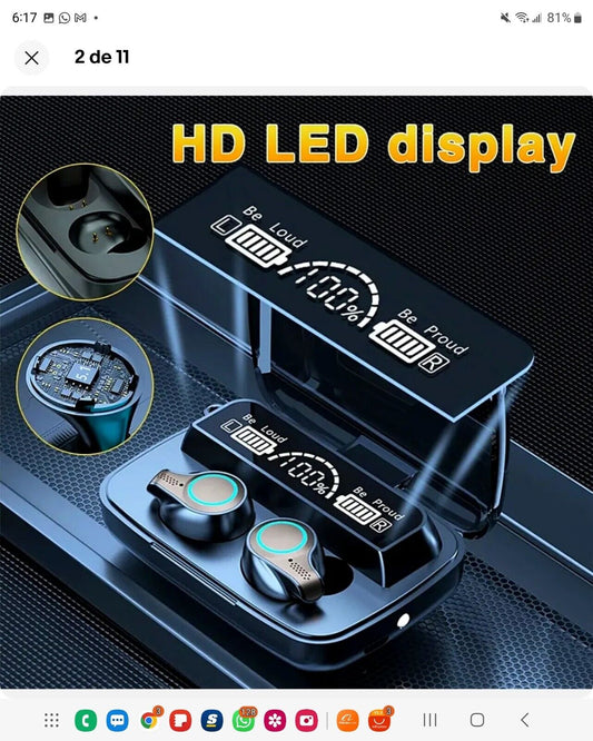 Wireless Headphones Bluetooth 5.0 TWS Earphones In-Ear Pods For Smart Phone Cell