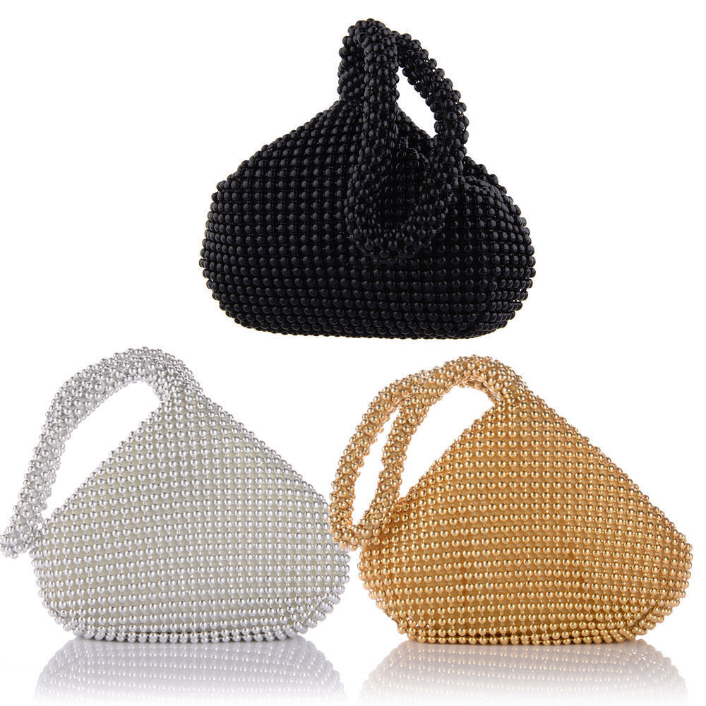 Women Alumium Sequins Evening Clutch Bag Party Wedding Fashion Purse Handbag