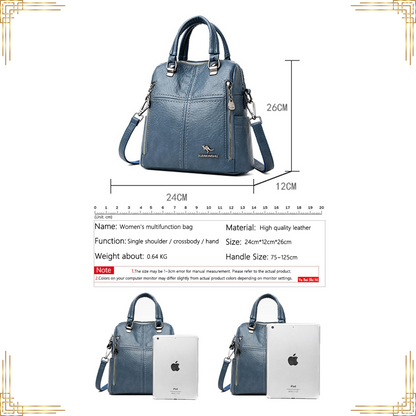 Women Soft Leather LUXURY Handbag Shoulder Crossbody Backpack Stylish Tote Bag