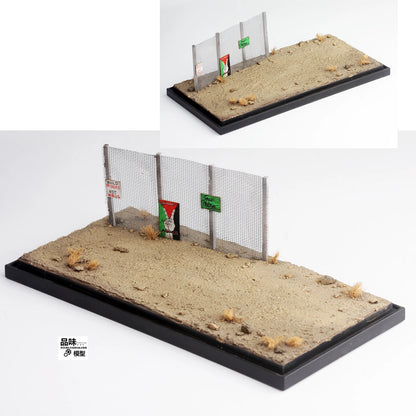 1/72 Middle East Outside Gaza Isolation Net Battle FOR Tank Scene Finished Model