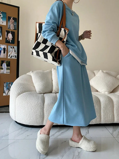 Sweater Dress Suit Fashion Ladies Suit 2023 Spring and Autumn New Style