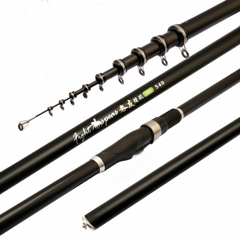Portable Rock 2.4m 3.6m 4.5m 5.4m 6.3m 7.2m Carp Rod Telescopic Fishing Spinning