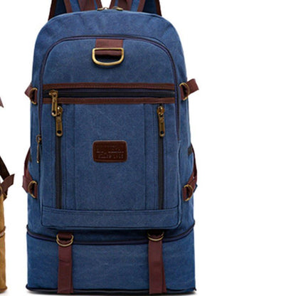 Large Canvas Bag 60 L Traveling Multi Functional Wear Resistant Durable Backpack