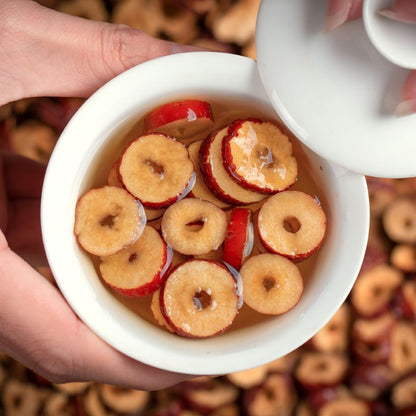 Red Date Slices 250g Seedless Crispy Sweet Dates, Dried Date Rings Health Tea