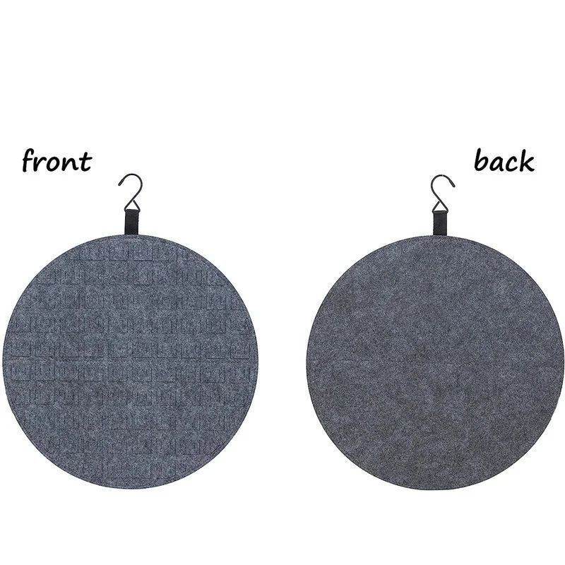 Jewelry Storage Bag 40cm Round Felt Brooch Badge Earring Display Board Organizer