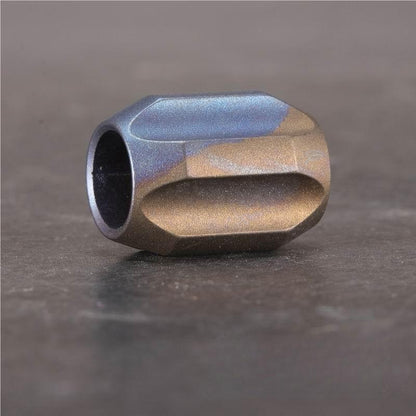 Titanium Alloy Knife Lanyard Bead Paracord Bracelet Bead Necklace Pendant DIY
