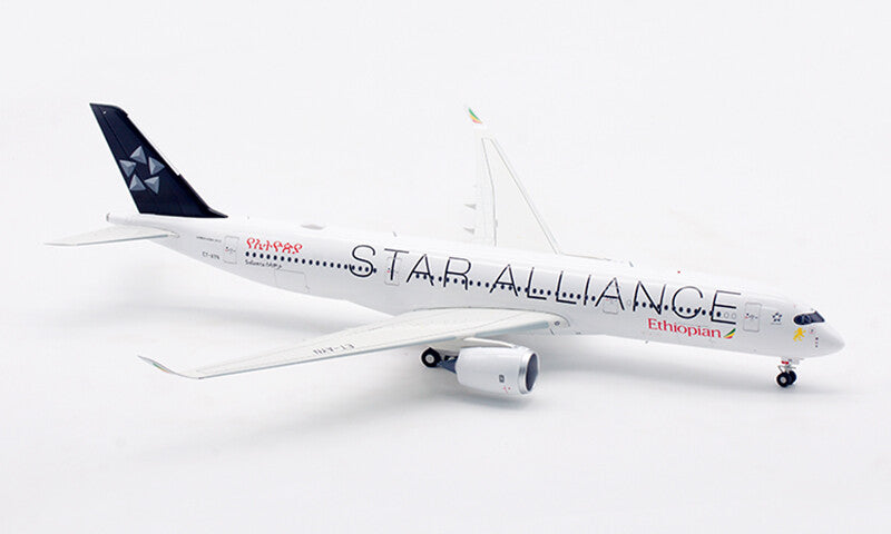 1:200 33CM InFlight STAR ALLIANCE Ethiopian AIRBUS A350-900 Plane Diecast Model