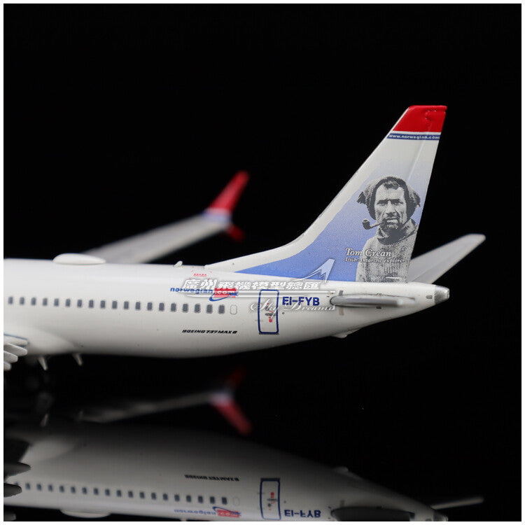1:400 JC Wings Norwegian Air Shuttle BOEING 737 MAX 8 Airplane Diecast Model