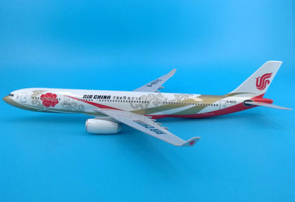 40CM AIR CHINA AIRBUS A330 B-6075 Passenger Plane Airplane Resin Aircrarft Model