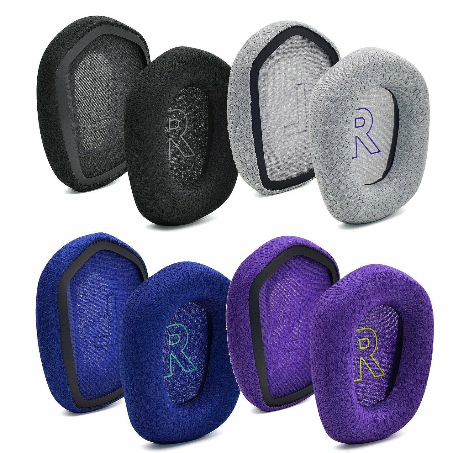 2*4 Colors Ear Pads Cushion For Logitech G733 Lightspeed Wireless Gaming Headset