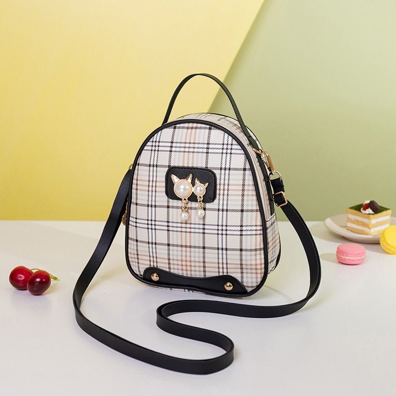 Mini Backpack Crossbody Bag Plain Small Women Shoulder Purse Style Bag Traveling
