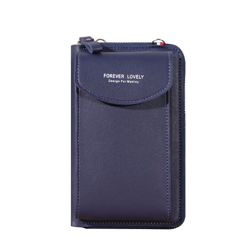 Wallet Diagonal Synthetic Phone Clutch Bag Purse Large Travel Card Holder Cover