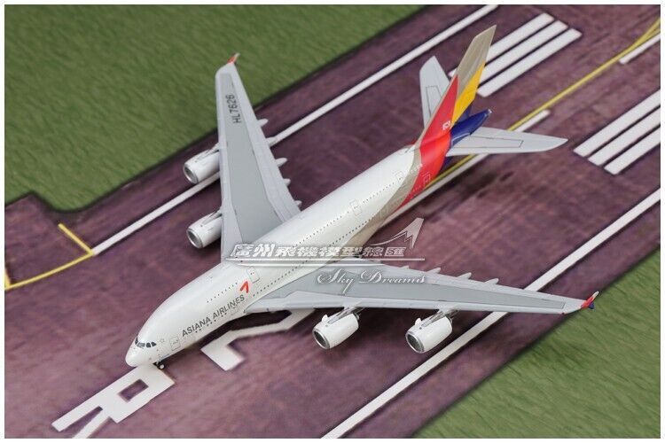 1:400 JC Wings ASIANA AIRLINES AIRBUS A380 Passenger Airplane Diecast Model