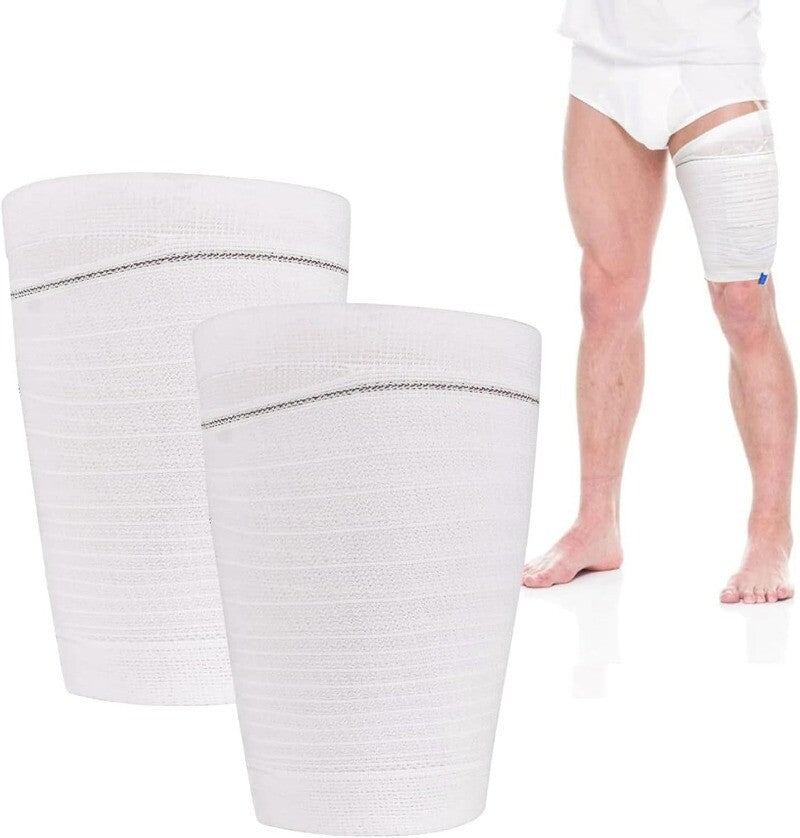 2Pcs Catheter Leg Bag Holder Fabric Catheter Sleeves Urine Leg Bag Holder Unisex
