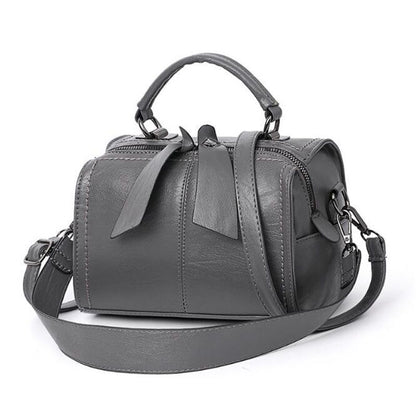 Leather Crossbody Bag Small Messenger Purse Handbag Black Brown Red 20*16*13 CM