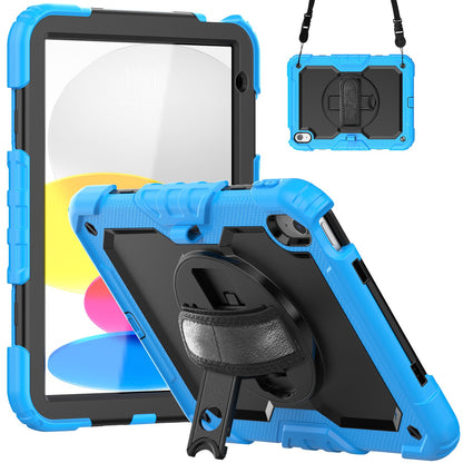 For iPad 10.9 10th 2022 360 rotating silicone shockproof protective case 12color