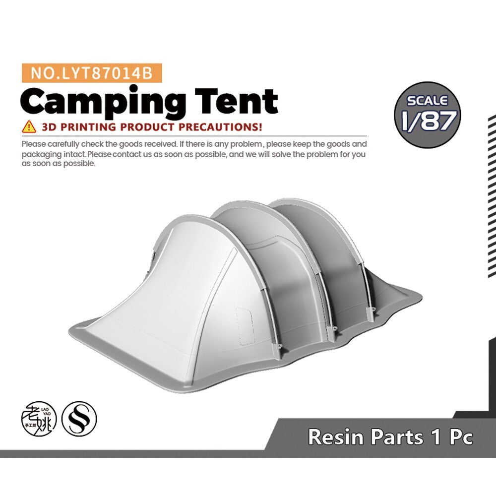 Yao's Studio LYT87014B 1/87 HO Camping Tent For Model Railroads Display Prop