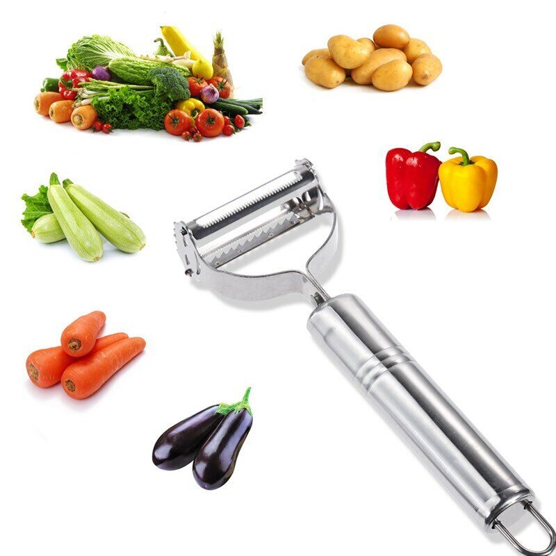 Stainless Steel Potato Slicer Fruit Vegetable Graters Paring Knife Cooking Tool