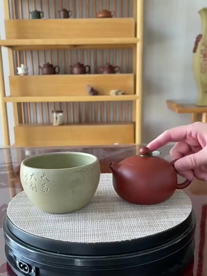Full Handmade Xishi Pot Marked Real Yixing Zisha Dahongpao Clay Master Tea Pot