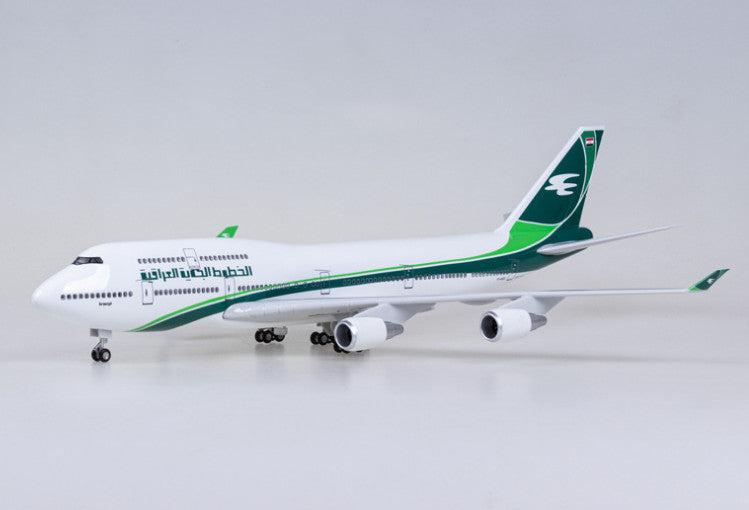 47CM 1:150 Iraqi Airways BOEING 747-400 Airplane Landing Gears Resin Model