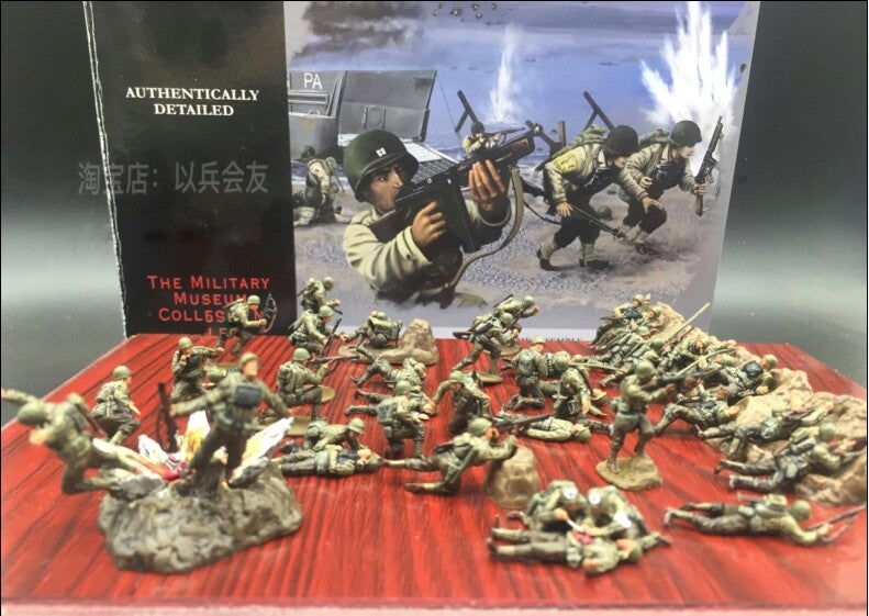 1/72 39Pcs US soldier model of Normandy landings