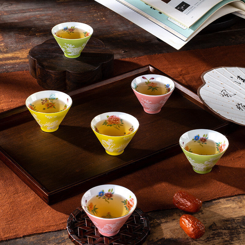 One Piece Chinese Tea Cup Porcelain Master Cup 60ml Handpainted Ceramic Cup New
