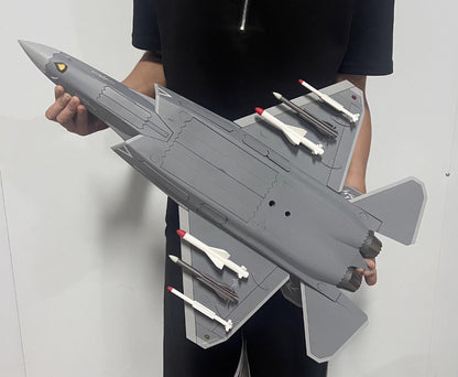 1:24 72CM China Air Force J35 5th Generation Stealth Fighter Plane Diecast Model