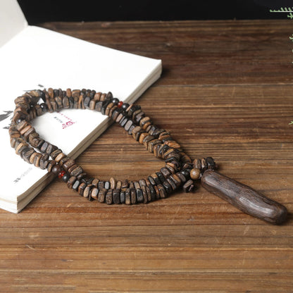 Agarwood Pendant Indonesia Dalakan Wood Bead Necklace Ethnic Style Amulet Charm