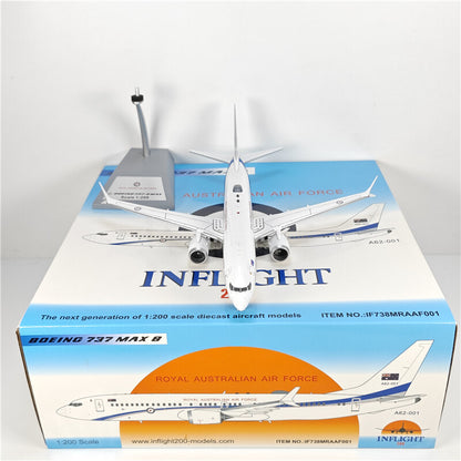 1:200 Inflight ROYAL AUSTRALIAN AIR FORCE B737MAX8 Plane Diecast Aircraft Model