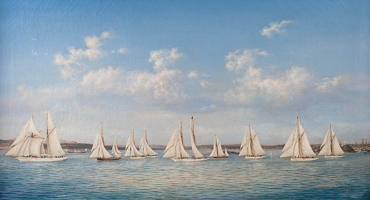 high quality oil painting handpainted on canvas "Sailing regatta "