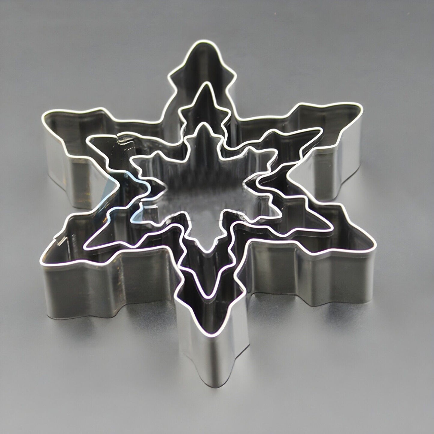Cake Tool Snow Flake Shape 3pcs/Lot Cookie Cutter Stainless Steel Snow Mold Form
