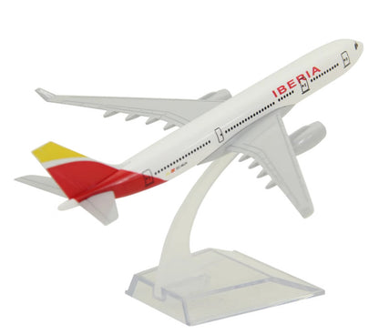 16cm Iberia AIRBUS A330 Passenger Airplane Metal Plane Diecast Aircraft Model