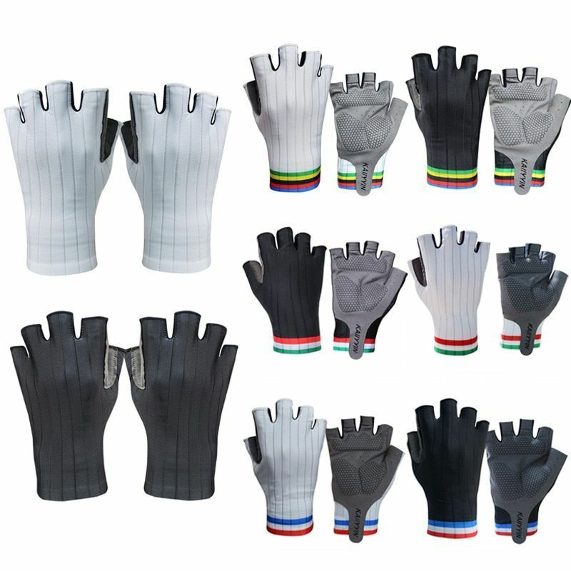 Cycling Gloves Aero Bike Team Half Finger Outdoor Road Sport Men Women Bicycle