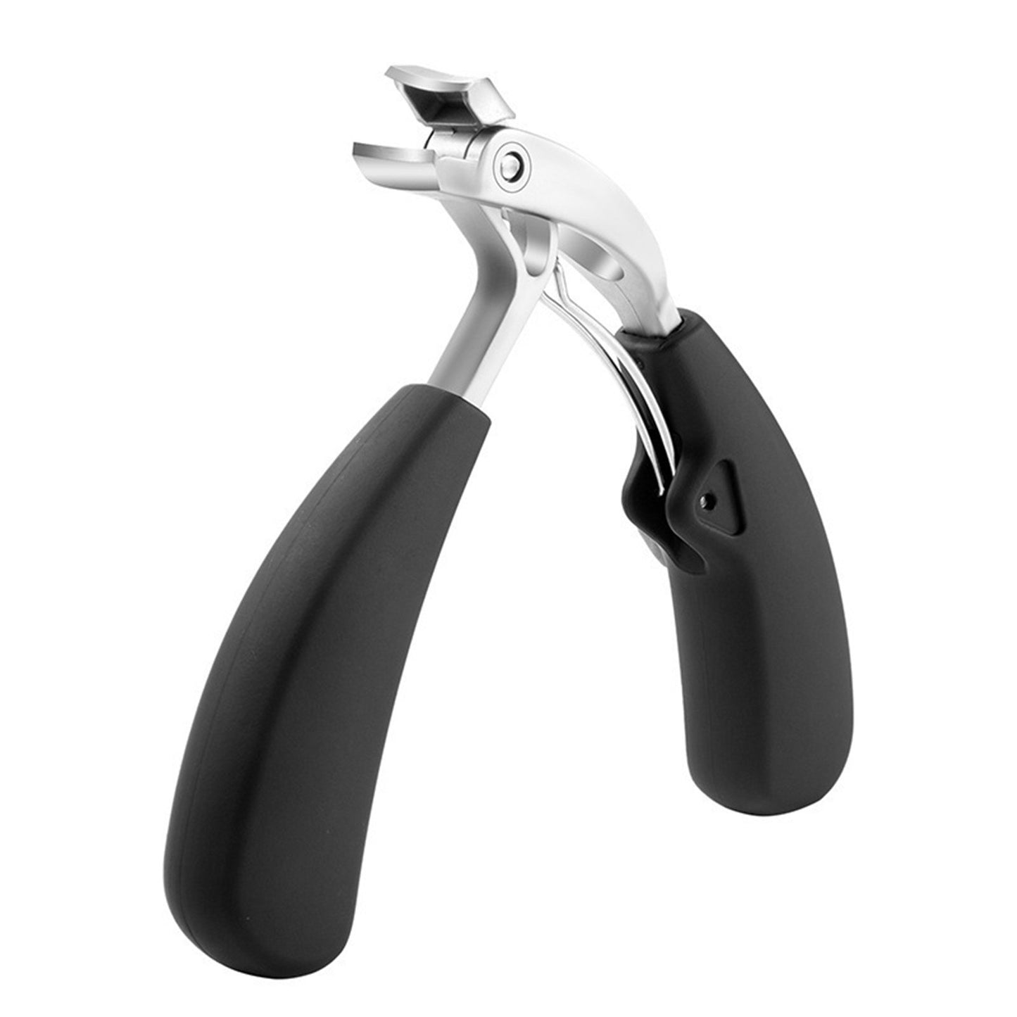 New Stainless Steel Angled Head Ergonomic Large Mouth Toenail Clipper Tool
