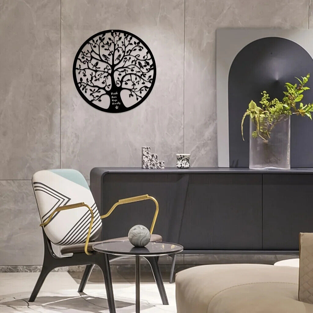 1pc, Tree Of Life Metal Wall Art 11"x11", Room Decor, Home Decor, Iron Art