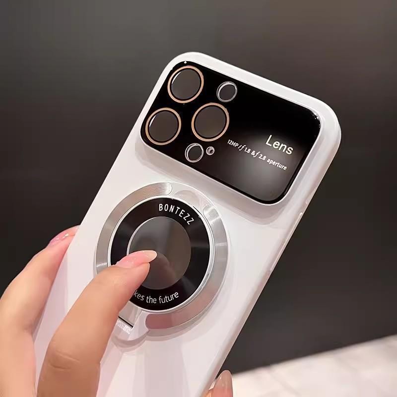 Suitable for iPhone 17.16.15 phone case large window magnetic bracket-usa
