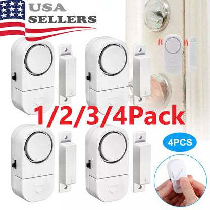 4PCS Wireless Home Window Door Burglar Security Alarm System Magnetic Sensor USA