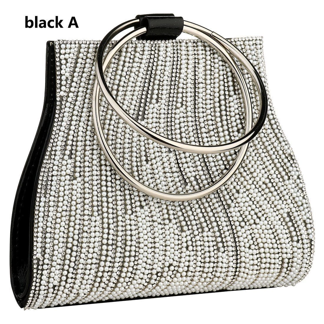 Evening Bag Diamond Rhinestone Clutch Silver Purse Handbags Clutches 9*9*13 CM
